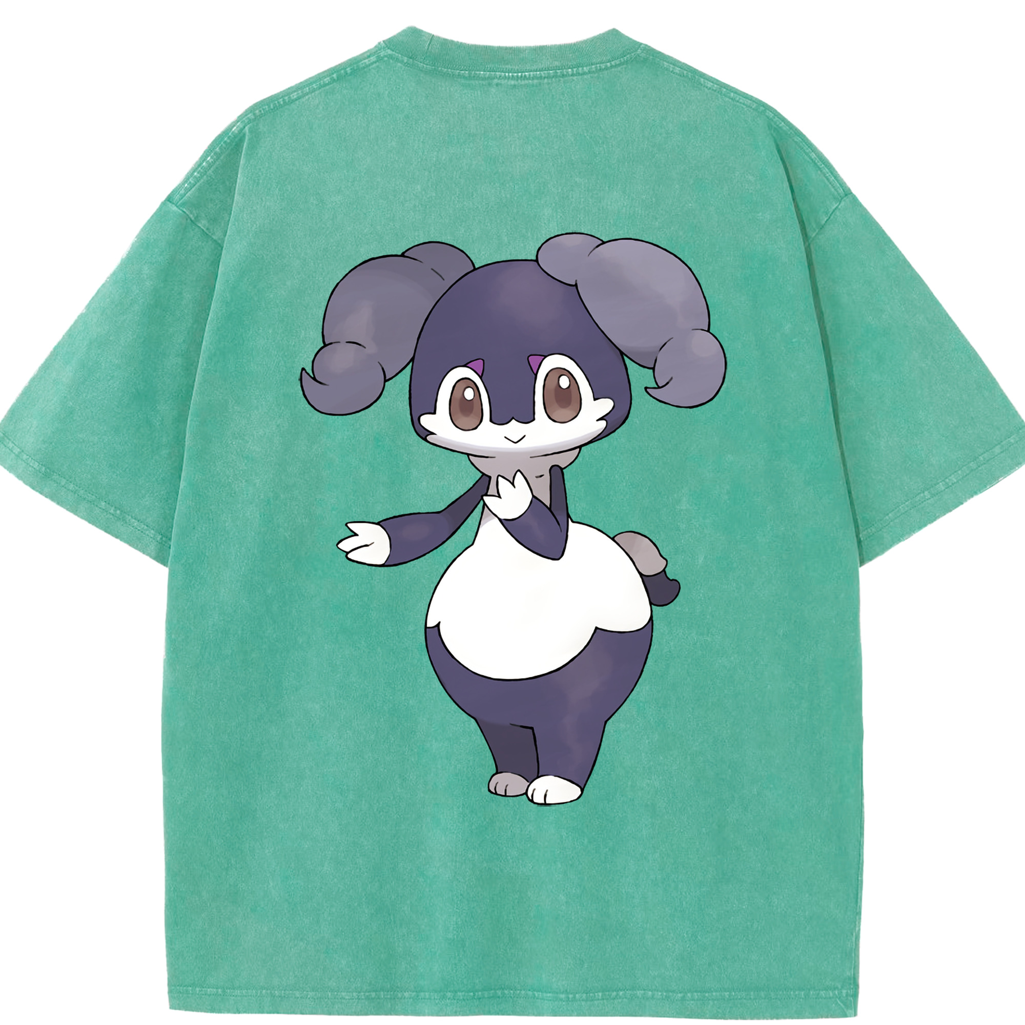 （画像用） ポケットモンスター Pokémon 綿100% ヴィンテージ風 半袖Tシャツ（背面プリント）